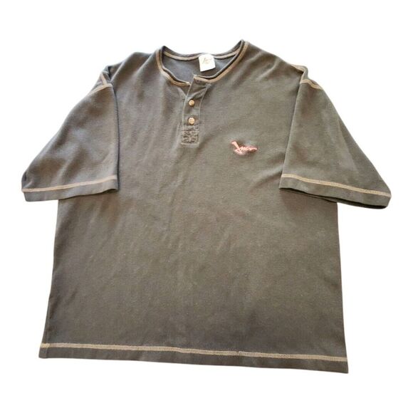 VINTAGE 90s JNCO Shirt‎ Mens (Size 2) Blue Henley Street Skater Grunge USA - Picture 1 of 12